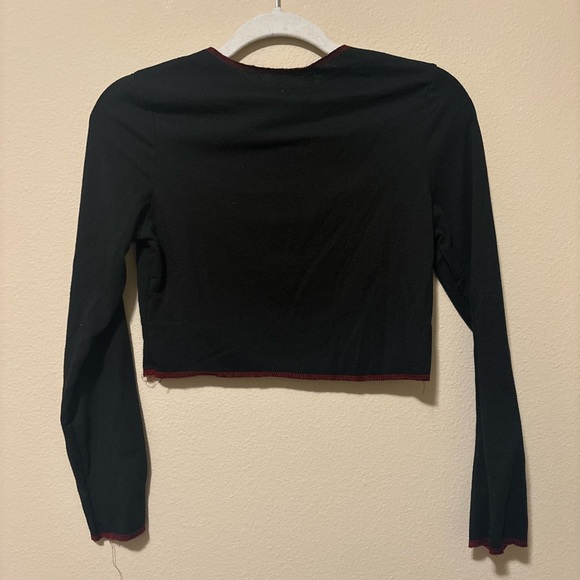 Romwe Small Long Sleeve Crop Top - Picture 2 of 2